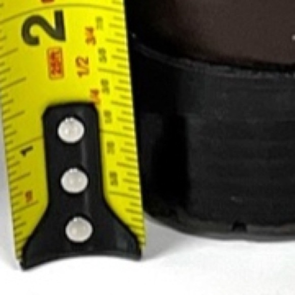 Anne Klein i Flex Clayton Brown Leather Boots Womens Size 9M Side Zip Lug sole - Picture 9 of 9